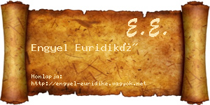 Engyel Euridiké névjegykártya